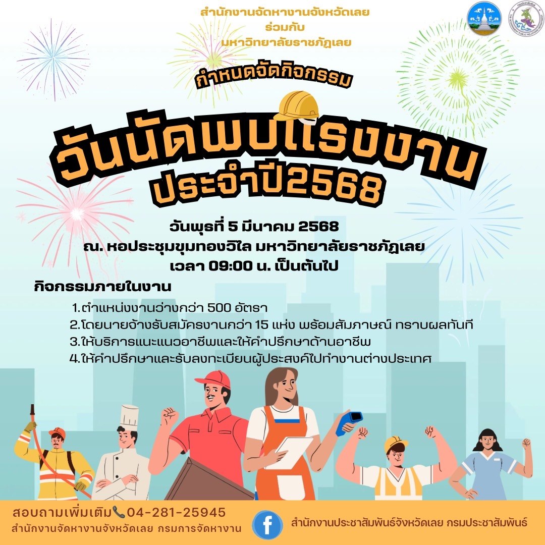 วันนัดพบแรงงาน ประจ่าปี2568